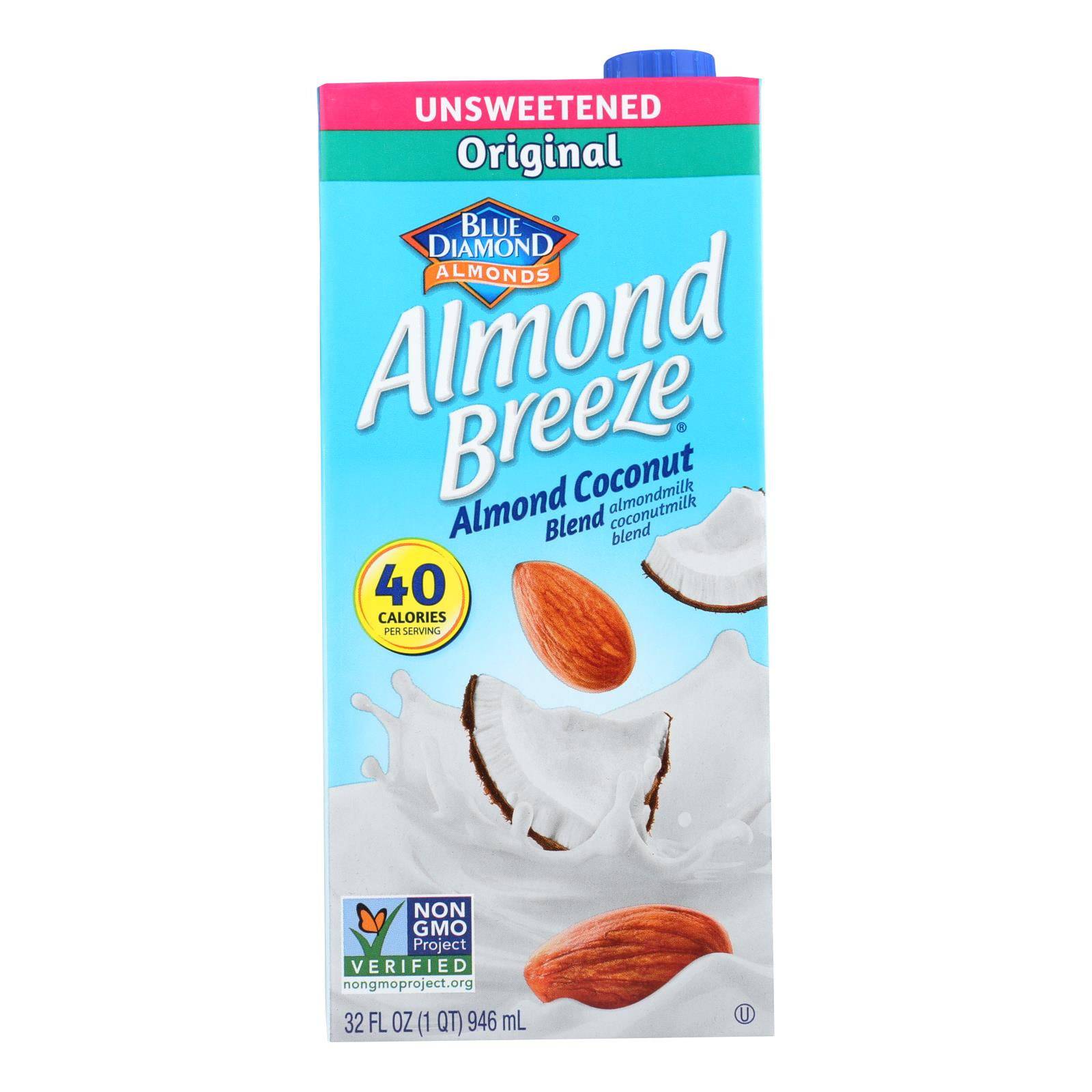 Almond Breeze - Almond Coconut Milk - Unsweetened - Case Of 12 - 32 Fl Oz. | OnlyNaturals.us