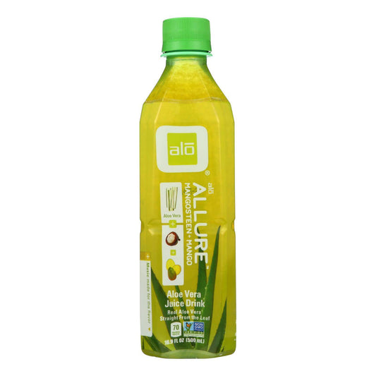 Buy Alo Original Allure Aloe Vera Juice Drink - Mangosteen And Mango - Case Of 12 - 16.9 Fl Oz.  at OnlyNaturals.us