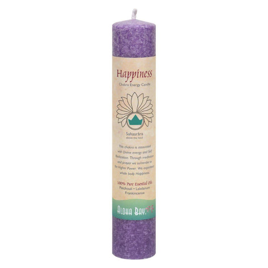 Aloha Bay - Chakra Energy Candle -sahasrara - 8" | OnlyNaturals.us