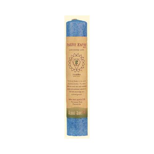Aloha Bay - Chakra Pillar Candle Positive Energy Blue - 1 Candle | OnlyNaturals.us