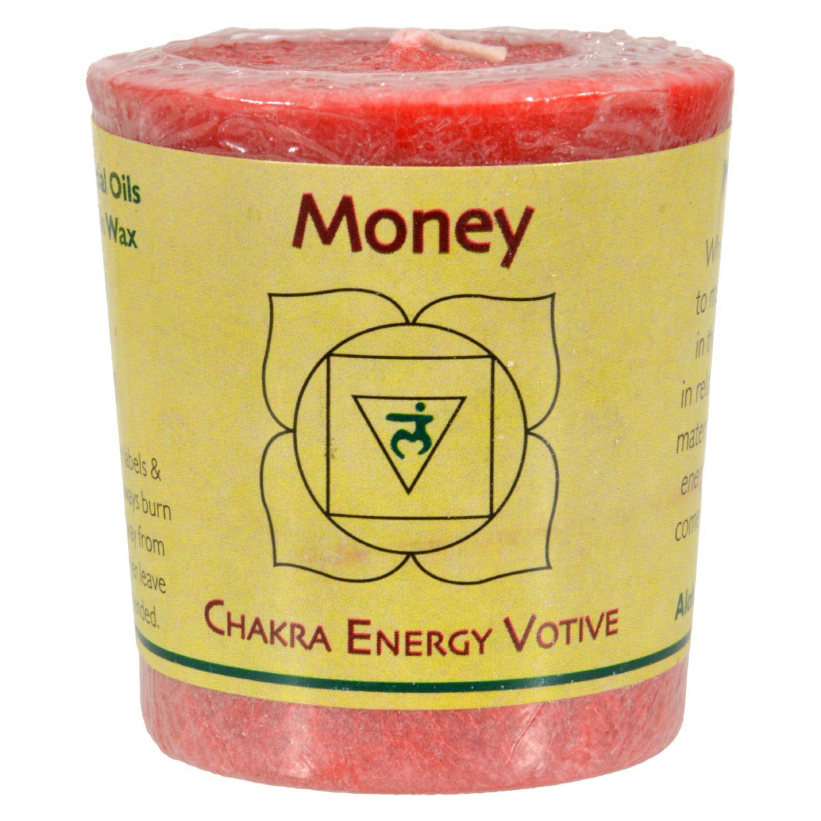 Aloha Bay - Chakra Votive Candle - Money - Case Of 12 - 2 Oz | OnlyNaturals.us