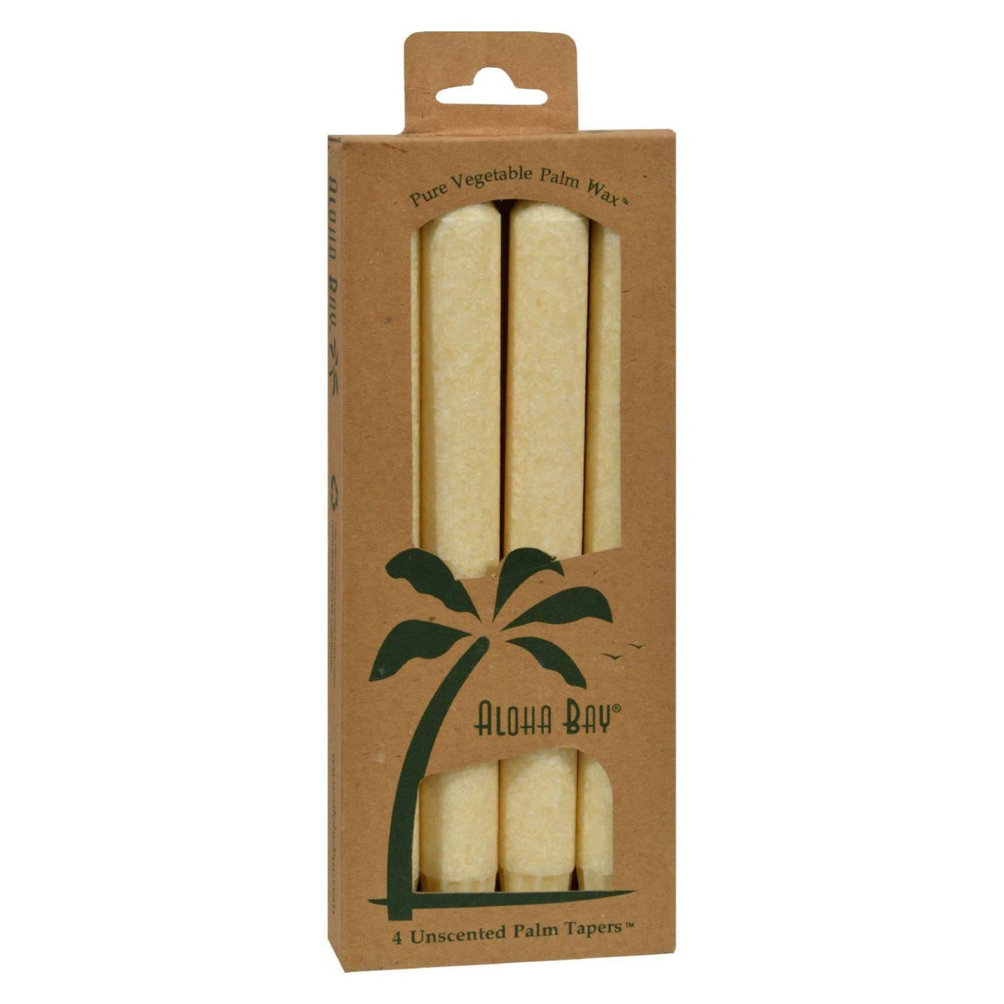 Buy Aloha Bay - Palm Tapers - Cream - 4 Candles  at OnlyNaturals.us