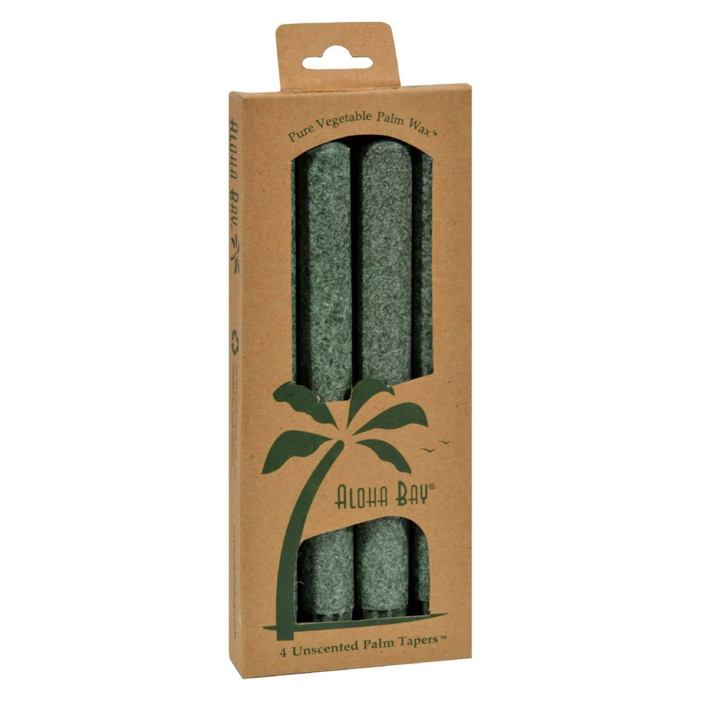 Buy Aloha Bay - Palm Tapers - Green - 4 Candles  at OnlyNaturals.us