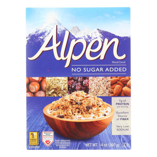 Alpen No Added Sugar Muesli Cereal - Case Of 12 - 14 Oz. | OnlyNaturals.us