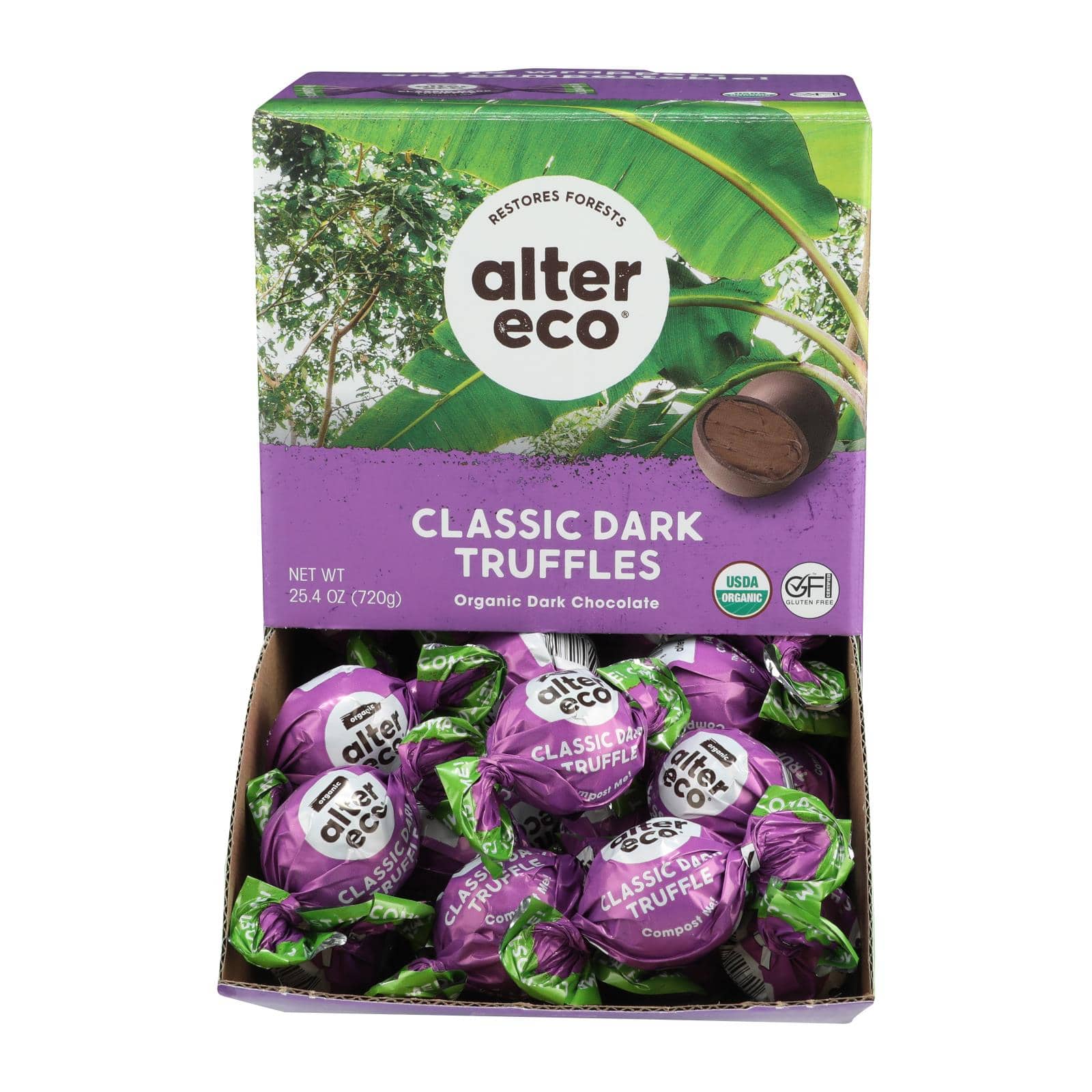 Alter Eco - Truffle Spr Dark Chocolate - Case Of 60 - 0.42 Oz | OnlyNaturals.us