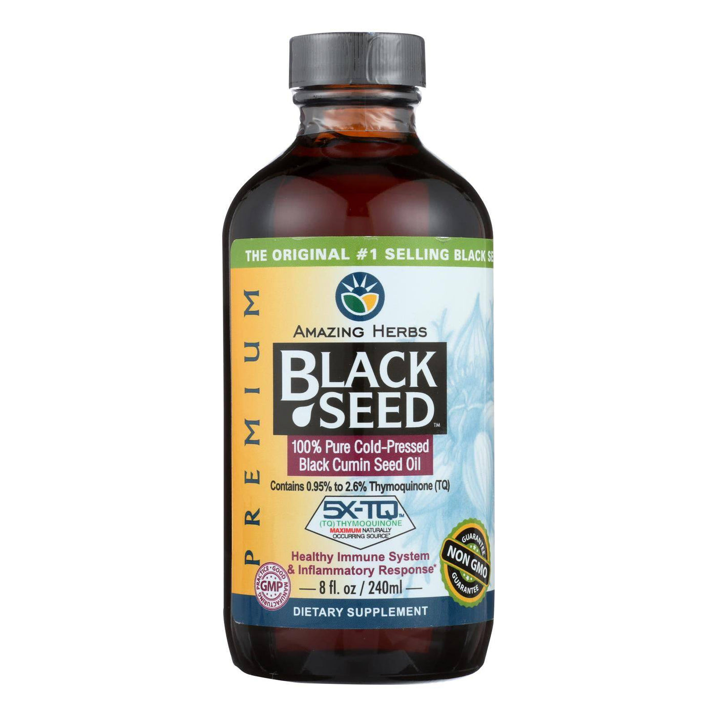 Amazing Herbs - Black Seed Oil - 8 Fl Oz | OnlyNaturals.us