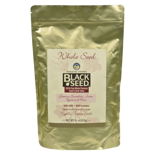 Amazing Herbs - Black Seed Whole Seed - 16 Oz | OnlyNaturals.us