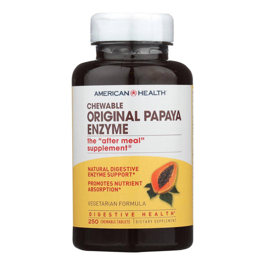 Buy American Health - Original Papaya Enzyme Chewable - 250 Tablets  at OnlyNaturals.us