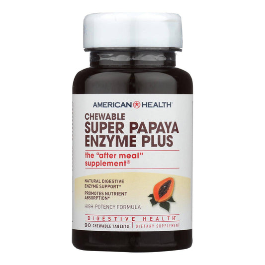 Buy American Health - Super Papaya Enzyme Plus Chewable - 90 Chewable Tablets  at OnlyNaturals.us