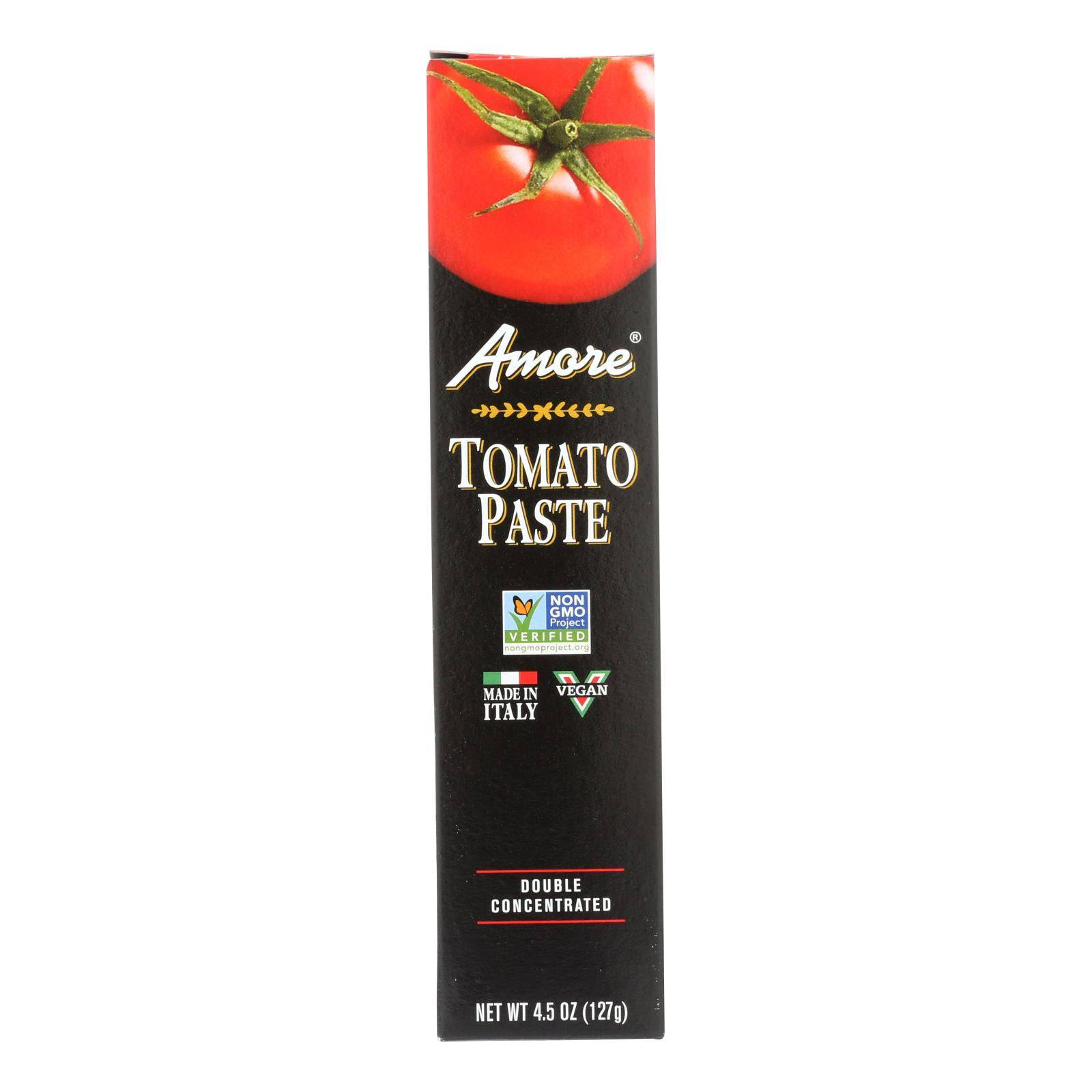 Amore - Tomato Paste - Tube - 4.5 Oz - Case Of 12 | OnlyNaturals.us