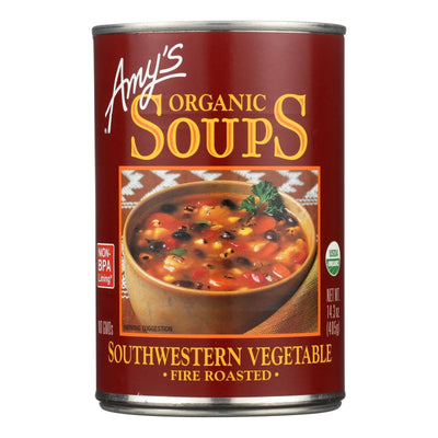 Amy's - Organic Fire Roasted Southwestern Vegetable Soup - Case Of 12 - 14.3 Oz | OnlyNaturals.us