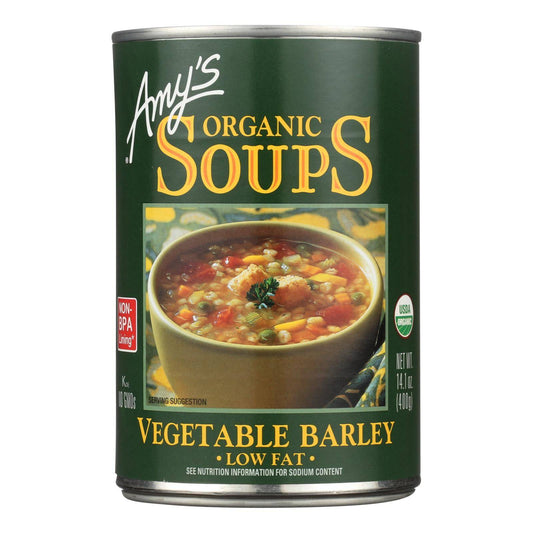 Buy Amy's - Organic Low Fat Vegetable Barley Soup - Case Of 12 - 14.1 Oz  at OnlyNaturals.us