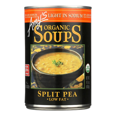 Amy's - Organic Low Salt Split Pea Soup - Case Of 12 - 14.1 Oz | OnlyNaturals.us