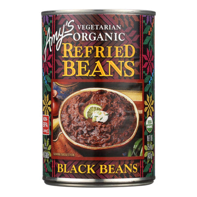 Buy Amy's - Organic Refried Black Beans - Case Of 12 - 15.4 Oz.  at OnlyNaturals.us