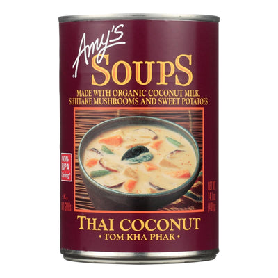 Amy's - Soup - Tom Kha Phak Thai Coconut - Case Of 12 - 14.1 Oz | OnlyNaturals.us