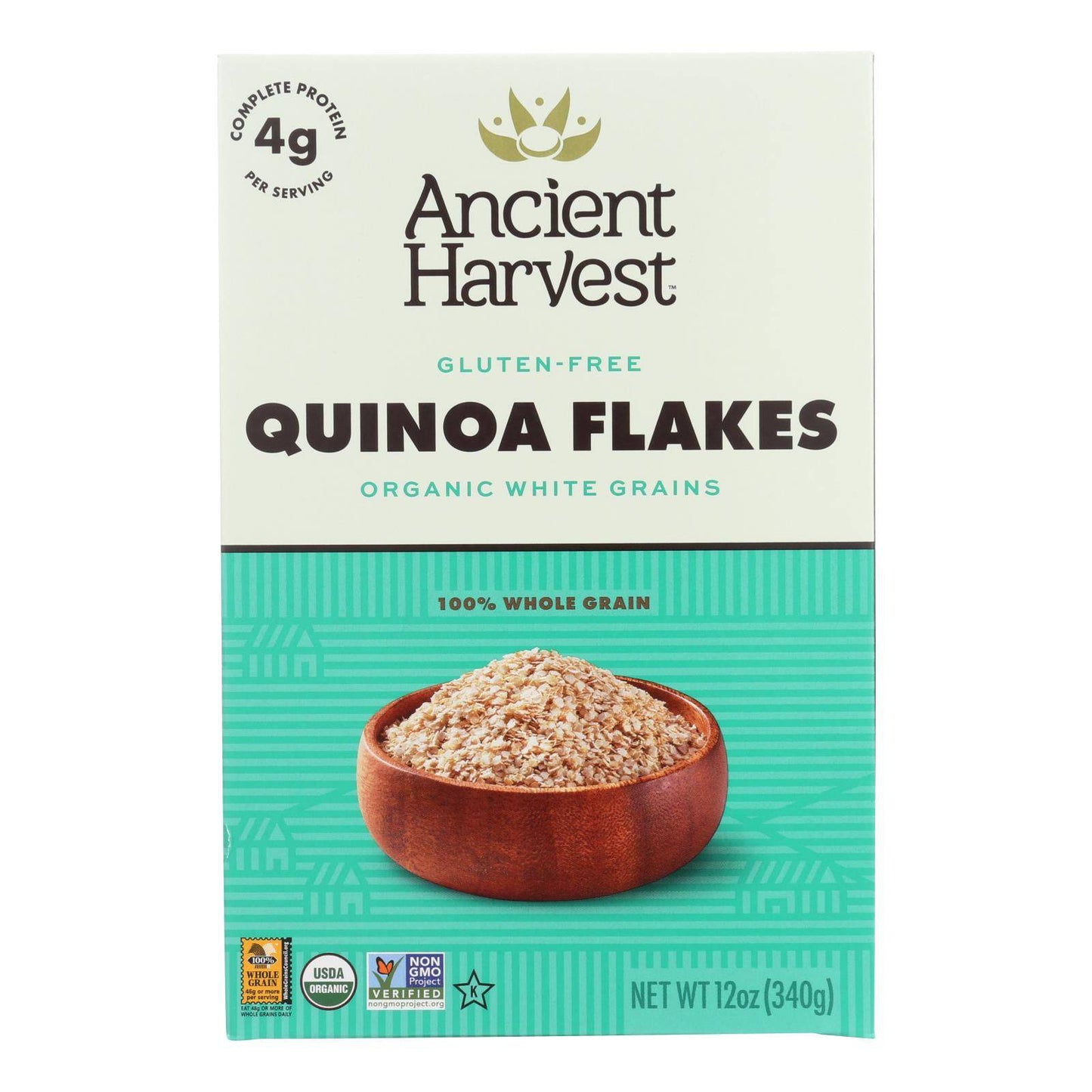 Ancient Harvest Organic Hot Cereal - Quinoa Flakes - Case Of 12 - 12 Oz | OnlyNaturals.us