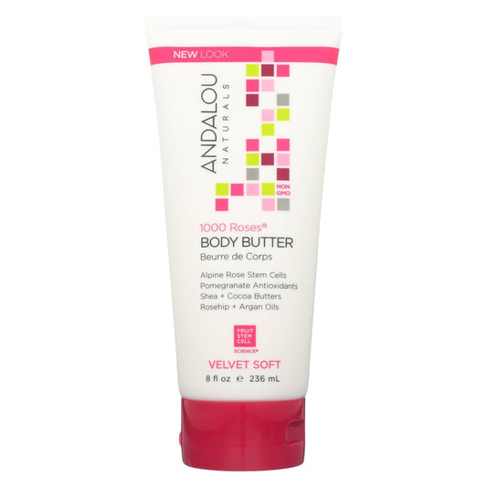 Buy Andalou Naturals Body Butter - 1000 Roses - 8 Oz  at OnlyNaturals.us