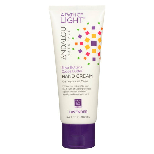 Buy Andalou Naturals Hand Cream Lavender Shea - 3.4 Fl Oz  at OnlyNaturals.us