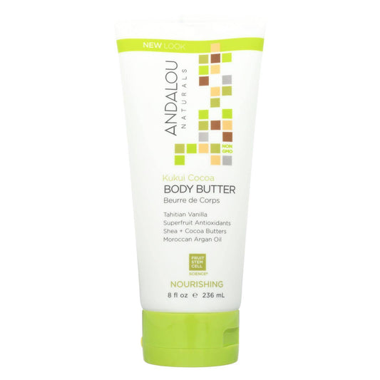 Buy Andalou Naturals Nourishing Body Butter Kukui Cocoa - 8 Fl Oz  at OnlyNaturals.us