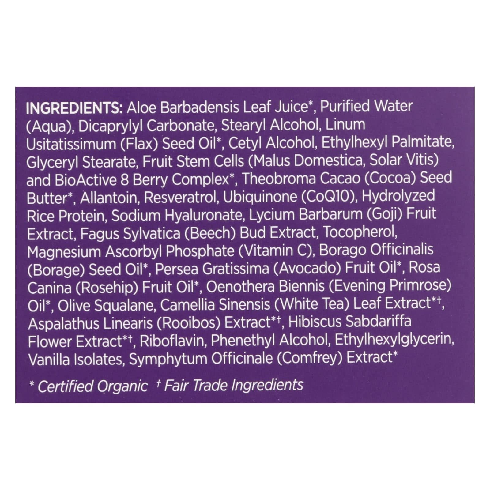 Buy Andalou Naturals Resveratrol Q10 Night Repair Cream - 1.7 Fl Oz  at OnlyNaturals.us