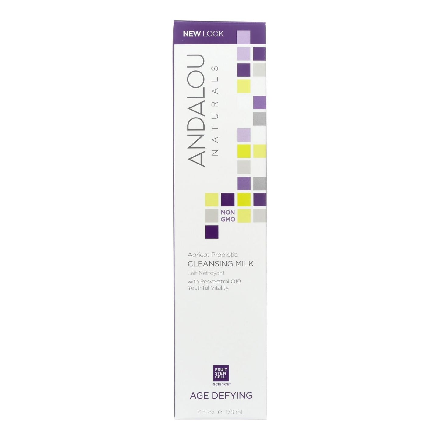 Buy Andalou Naturals Cleansing Milk For Dry Sensitive Skin Apricot Probiotic - 6 Fl Oz  at OnlyNaturals.us