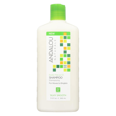 Andalou Naturals Silky Smooth Shampoo - Exotic Marula Oil - 11.5 Fl Oz | OnlyNaturals.us