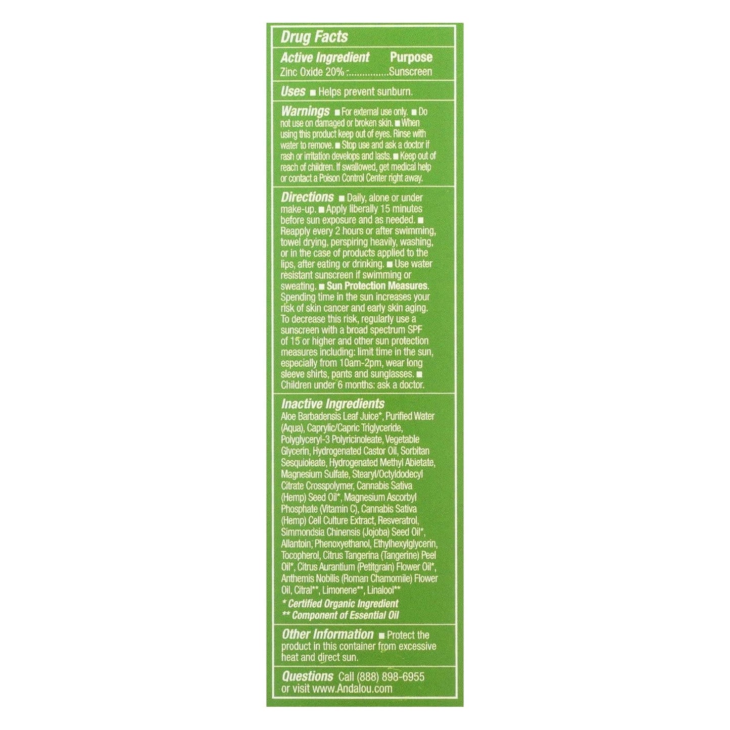 Andalou Naturals - Cannacell Sun Buddy Spf 30 - 2.7 Fl Oz. | OnlyNaturals.us