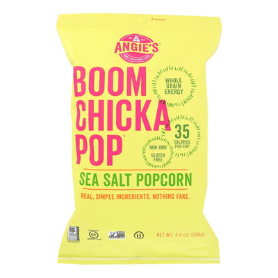 Buy Angie's Kettle Corn Boom Chicka Pop Sea Salt Popcorn - Case Of 12 - 4.8 Oz.  at OnlyNaturals.us