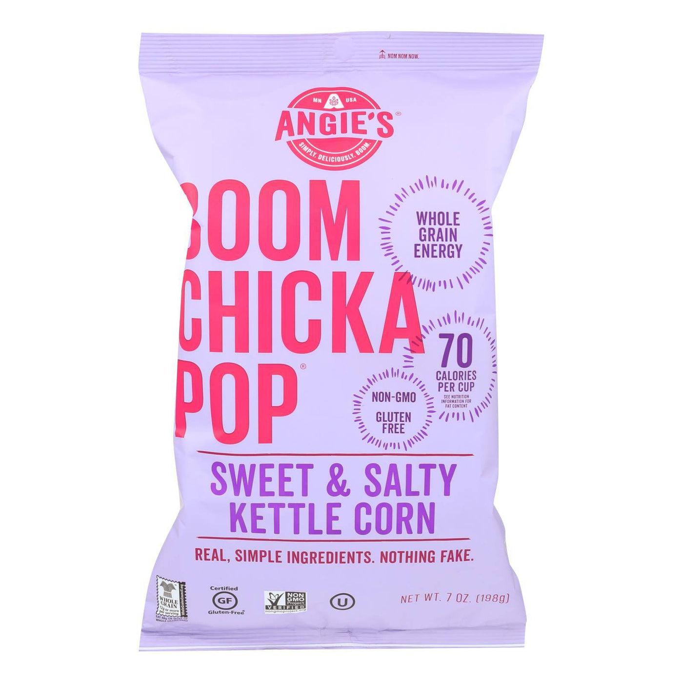 Buy Angie's Kettle Corn Boom Chicka Pop Sweet And Salty Popcorn - Case Of 12 - 7 Oz.  at OnlyNaturals.us