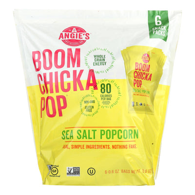 Angie's Kettle Corn Popcorn - Boomchickapop - Sea Salt - Case Of 4 - 6-.6 Oz | OnlyNaturals.us