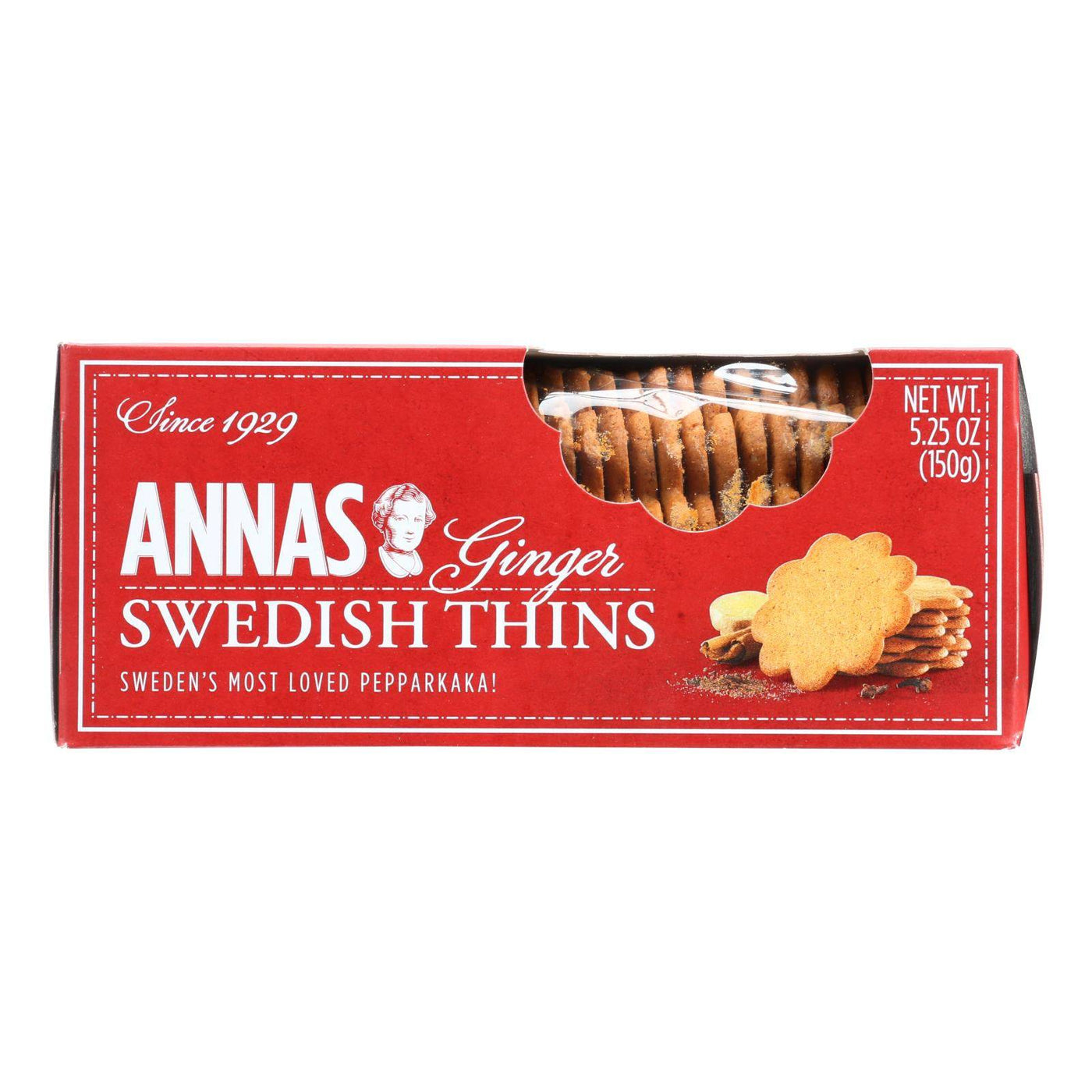 Annas Ginger Thins - Original - Case Of 12 - 5.25 Oz. | OnlyNaturals.us