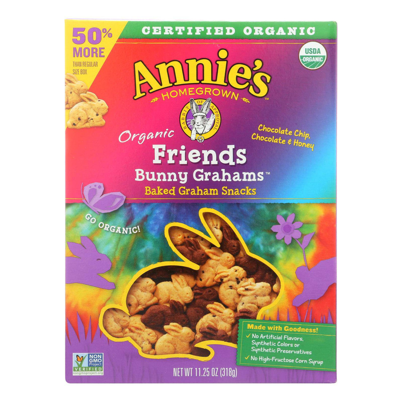 Annie's Homegrown Bunny Grahams - Organic - Friends - Case Of 6 - 11.25 Oz | OnlyNaturals.us