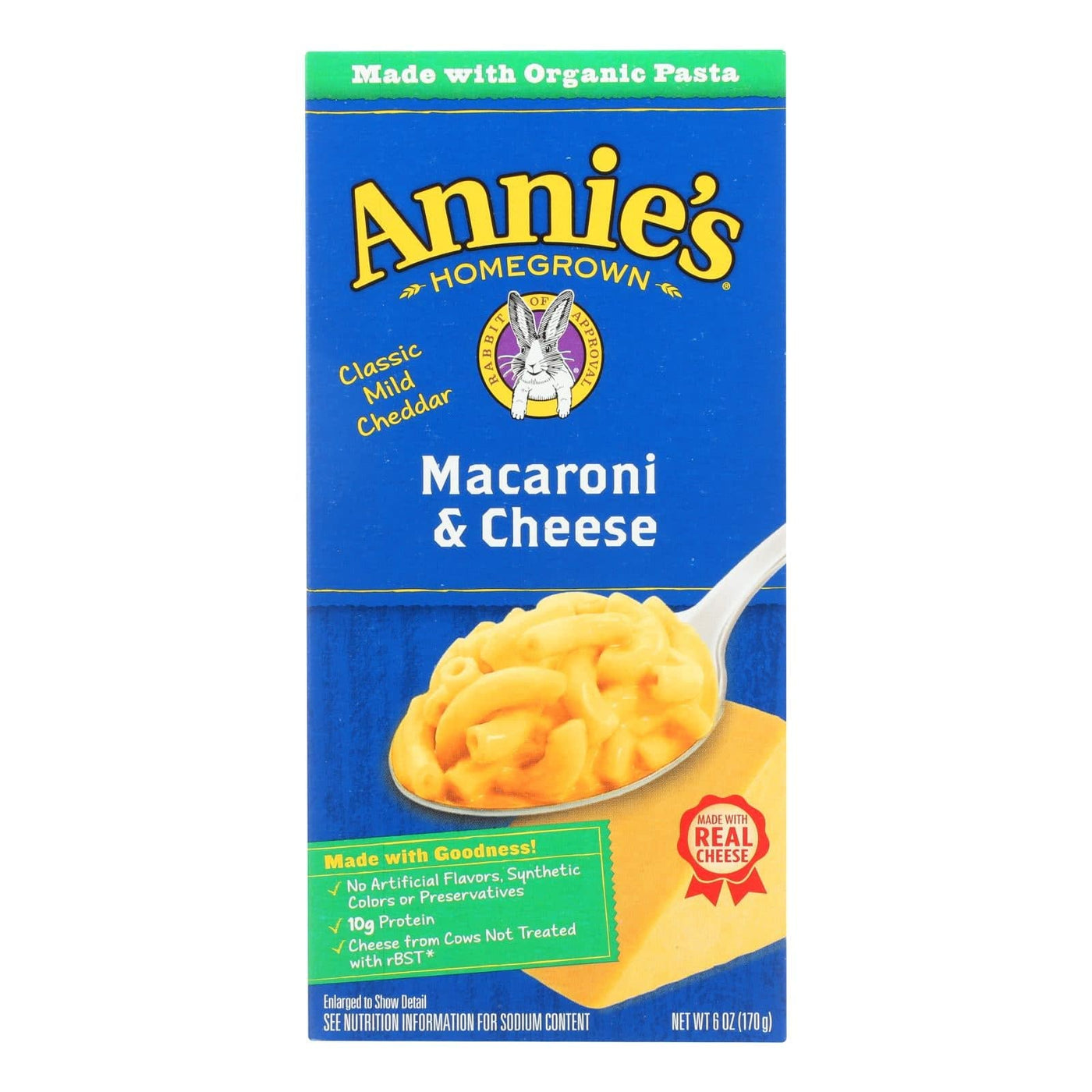 Annie's Homegrown Classic Macaroni And Cheese - Case Of 12 - 6 Oz. | OnlyNaturals.us