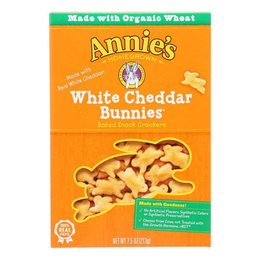 Annie's Homegrown - Crcker  Wht Chd Bunny - Case Of 12-7.5 Oz. | OnlyNaturals.us