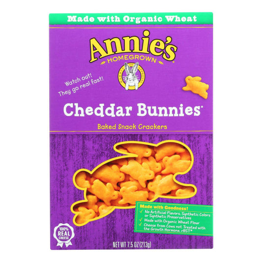 Annie's Homegrown - Snack Crackr  Ched Bun - Case Of 12-7.5 Oz. | OnlyNaturals.us