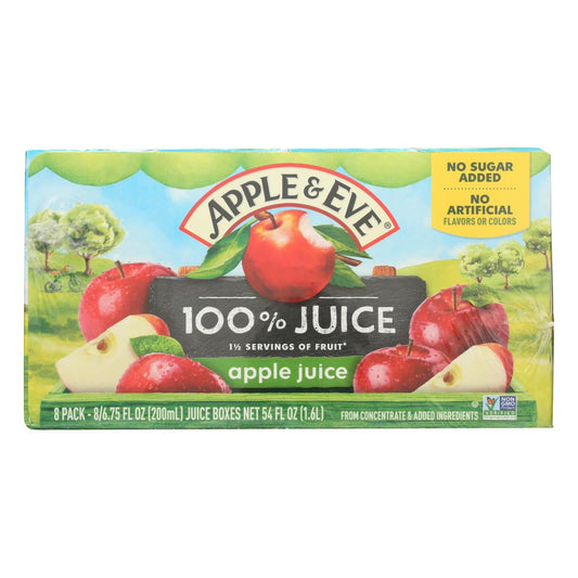 Buy Apple And Eve 100 Percent Apple Juice - Case Of 6 - 40 Bags  at OnlyNaturals.us