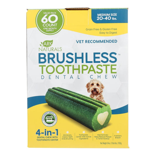 Ark Naturals - Brshls Tpst Dental Chw Md - 1 Each - 60 Ct | OnlyNaturals.us