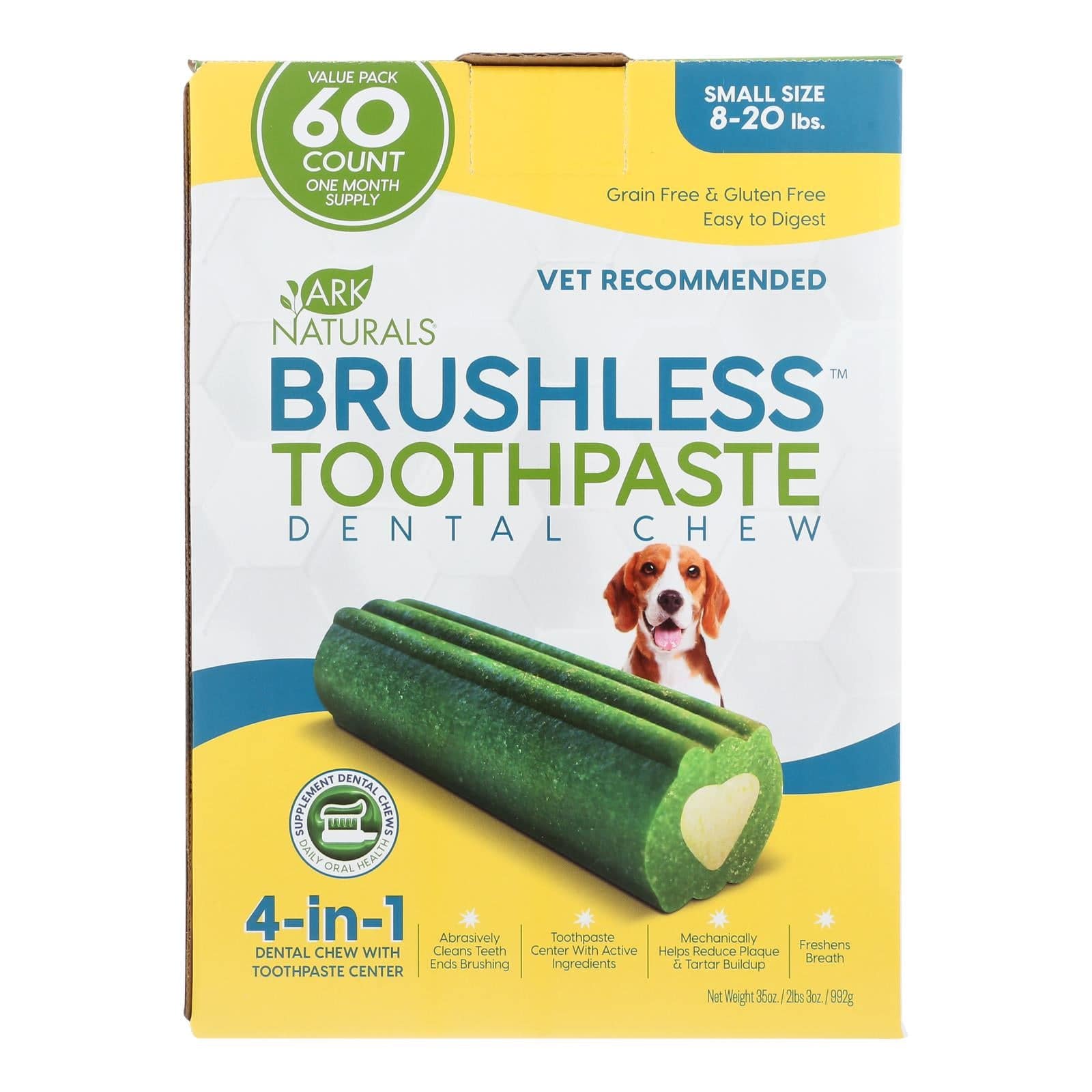 Ark Naturals - Brshls Tpst Dental Chw Sm - 1 Each - 60 Ct | OnlyNaturals.us