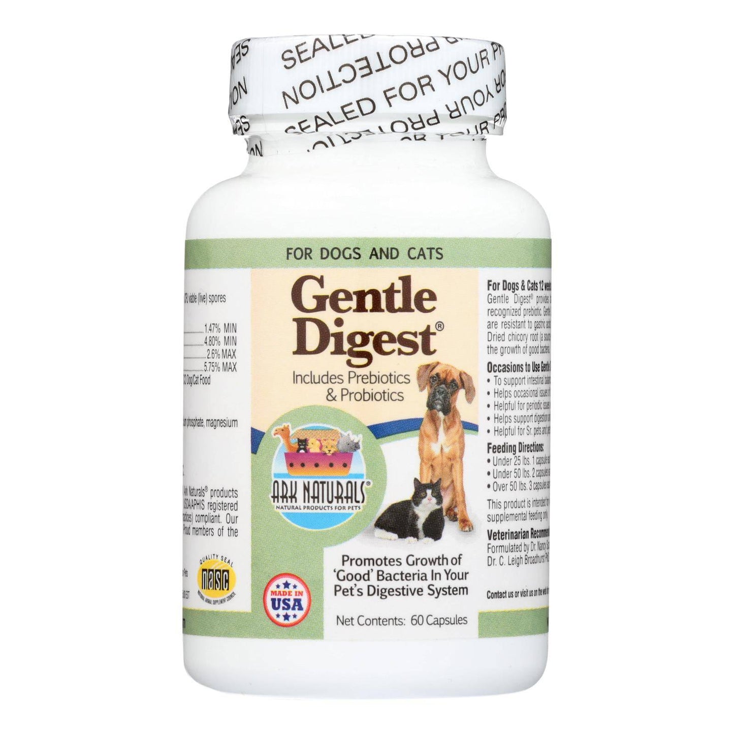 Buy Ark Naturals Gentle Digest For Dogs And Cats - 60 Capsules  at OnlyNaturals.us