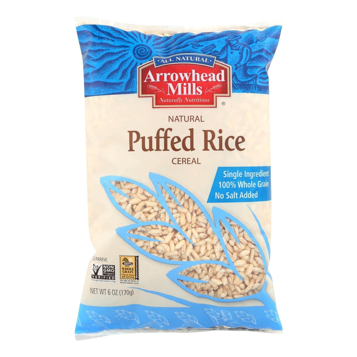 Buy Arrowhead Mills - All Natural Puffed Rice Cereal - Case Of 12 - 6 Oz.  at OnlyNaturals.us