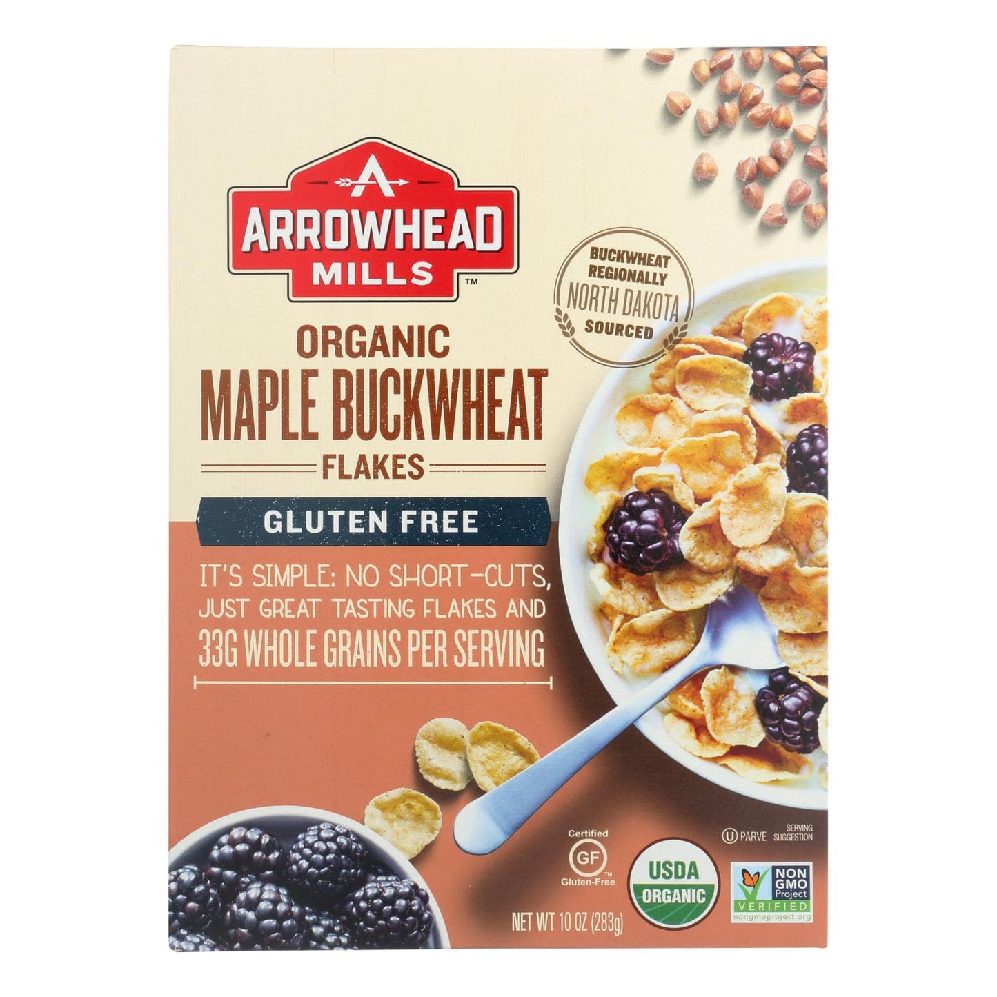 Buy Arrowhead Mills - Cereal - Maple Buckwheat Flakes - Case Of 6 - 10 Oz.  at OnlyNaturals.us