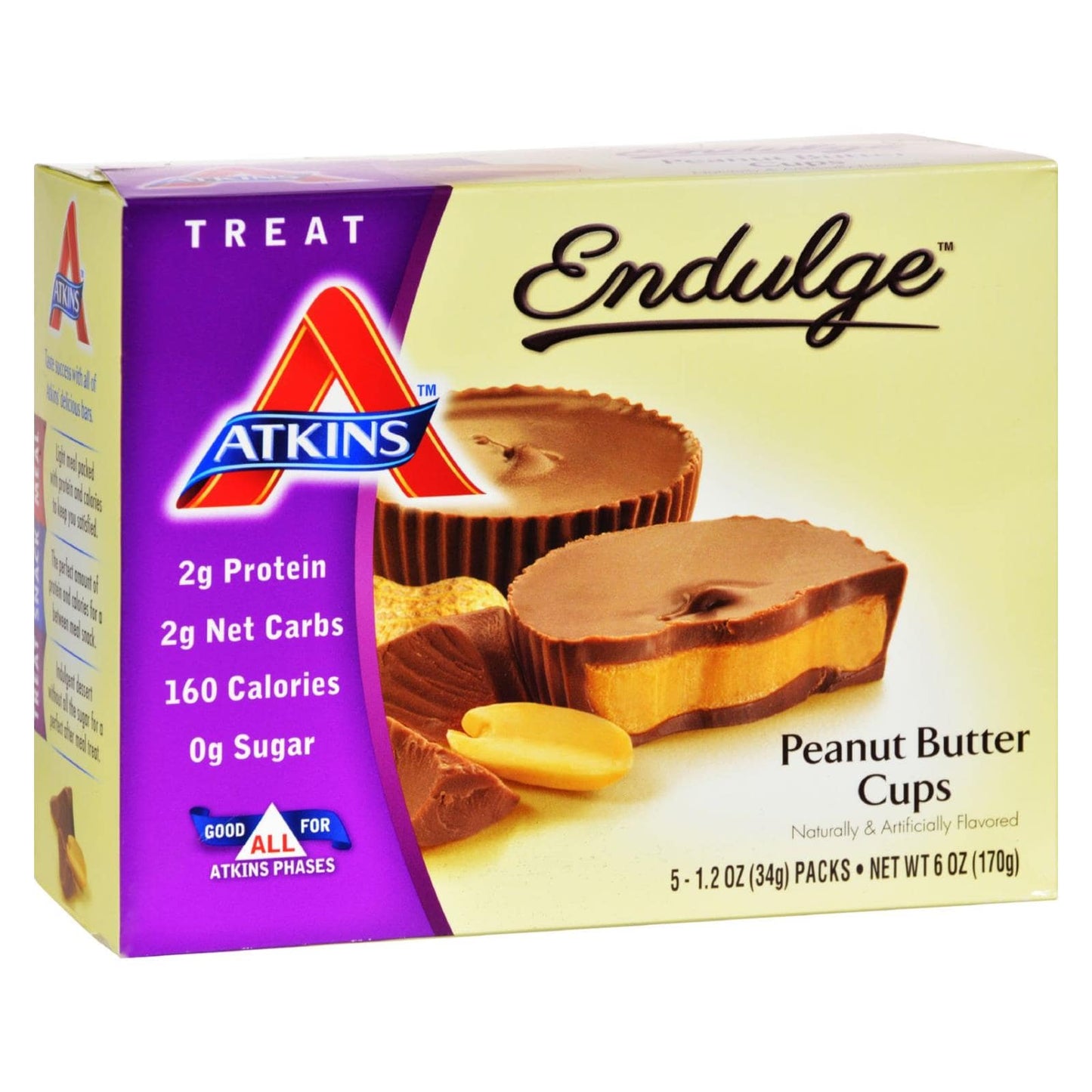 Atkins Endulge Peanut Butter Cups - 5 Packs | OnlyNaturals.us