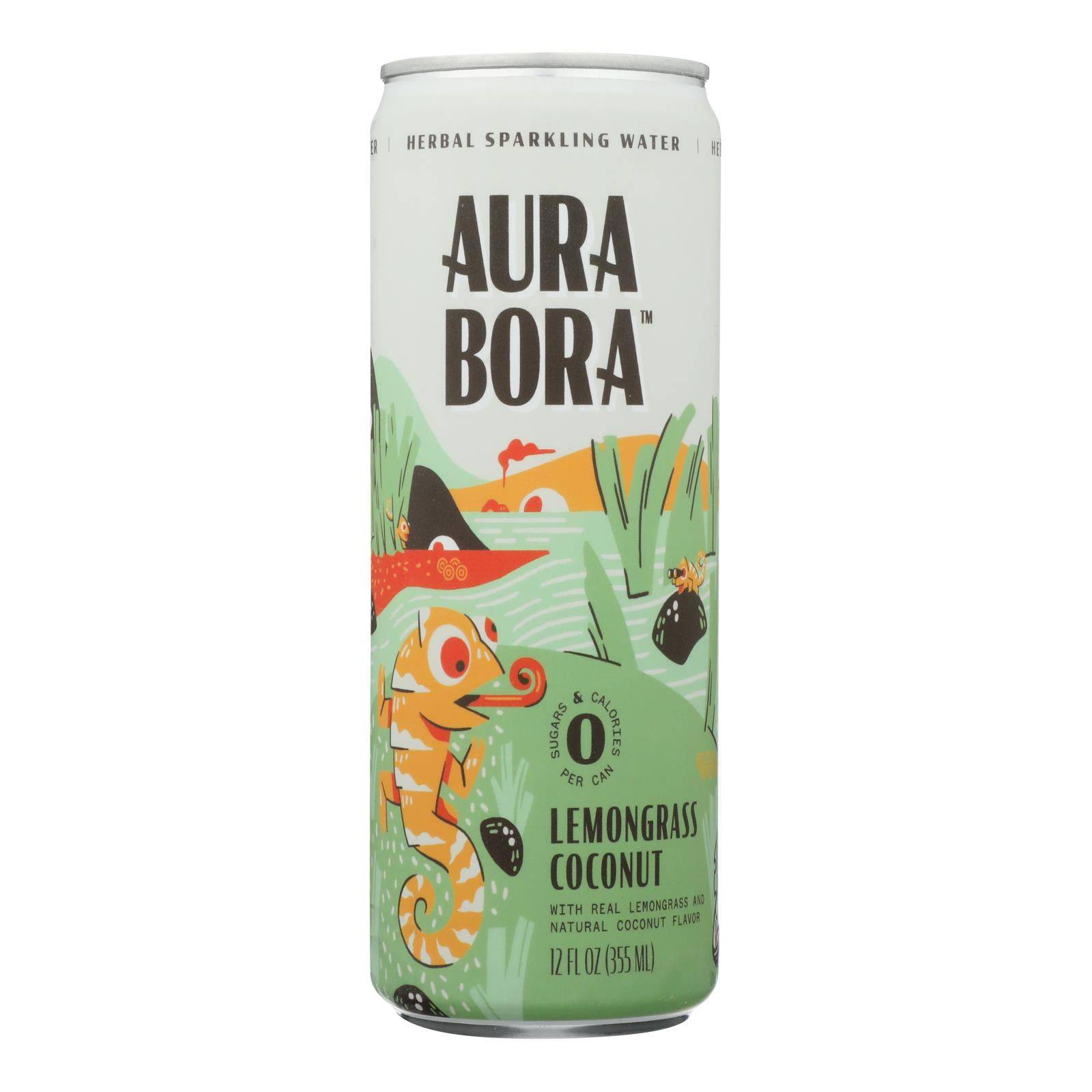 Aura Bora - Sparkling Water Lemgrs Coconut - Case Of 12-12 Fz | OnlyNaturals.us