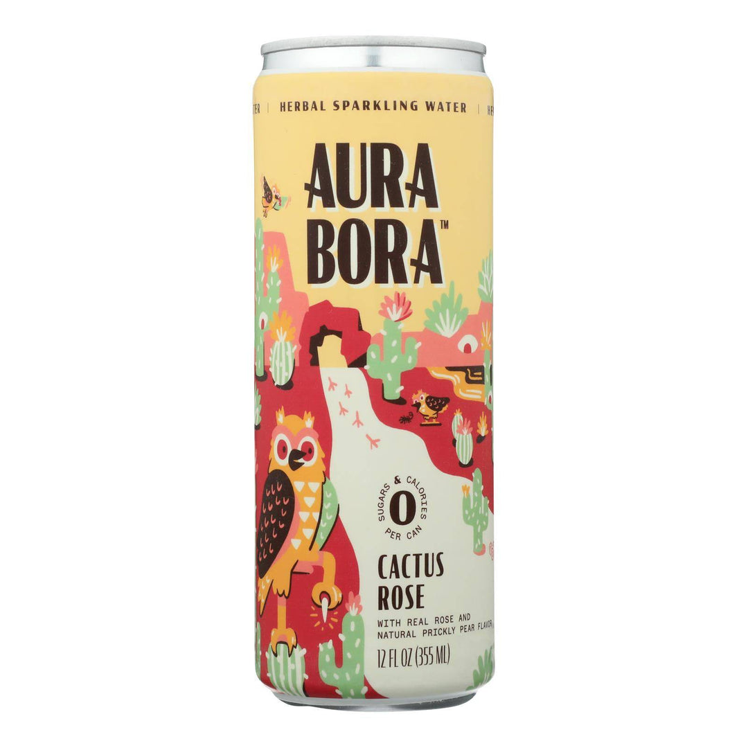 Aura Bora - Sparklng Water Cactus Rose - Case Of 12-12 Fz | OnlyNaturals.us