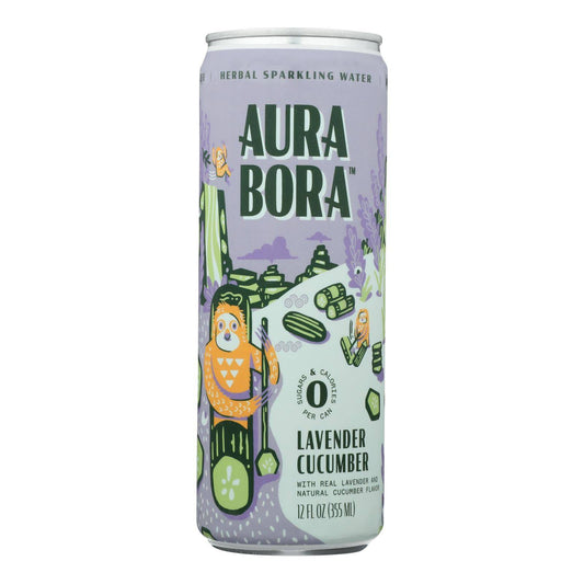 Aura Bora - Spklng Water Lavender Cucumber - Case Of 12-12 Fz | OnlyNaturals.us