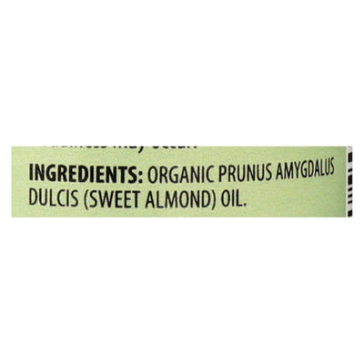 Aura Cacia - Organic Aromatherapy Sweet Almond Oil - 4 Fl Oz | OnlyNaturals.us