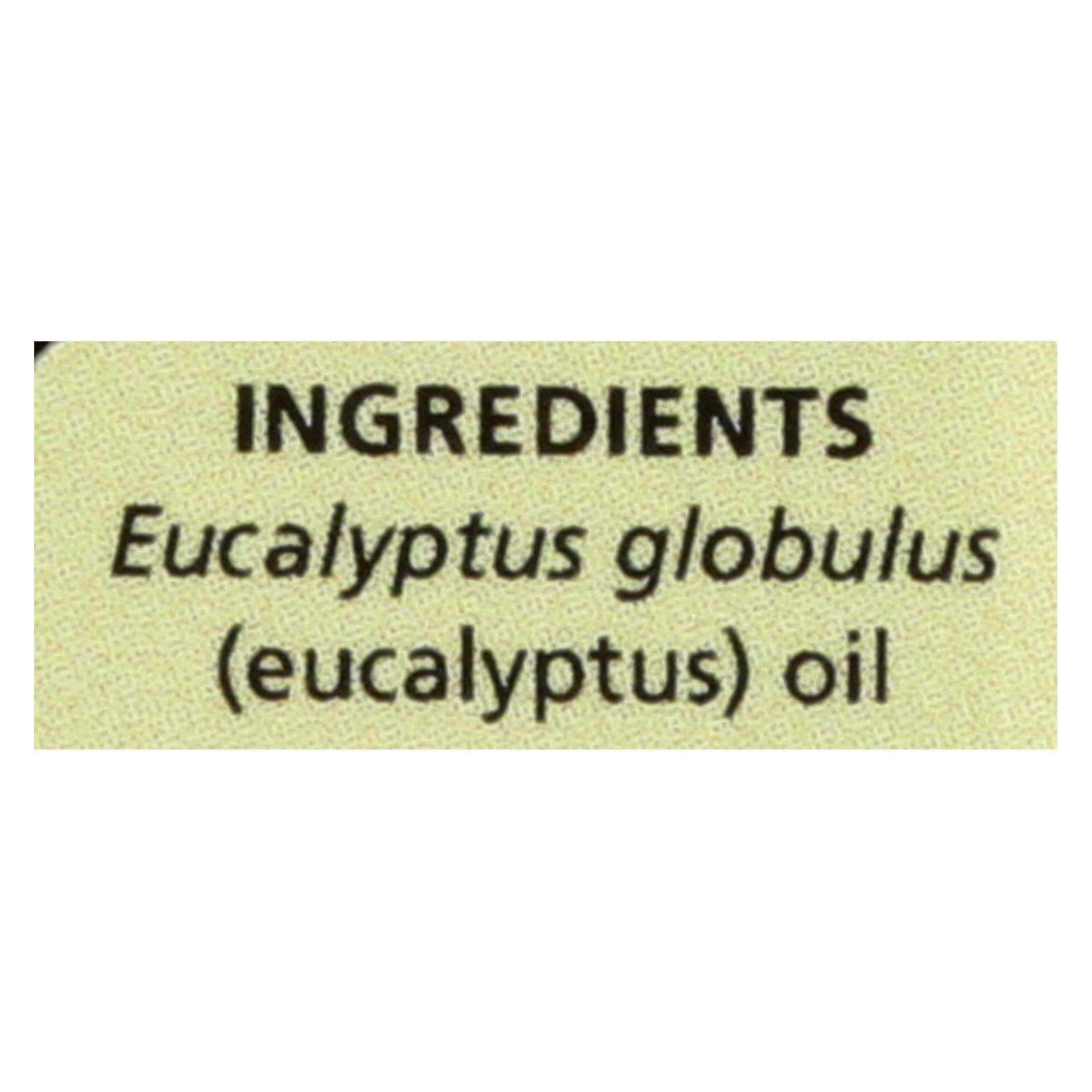 Aura Cacia - Pure Essential Oil Eucalyptus - 0.5 Fl Oz | OnlyNaturals.us