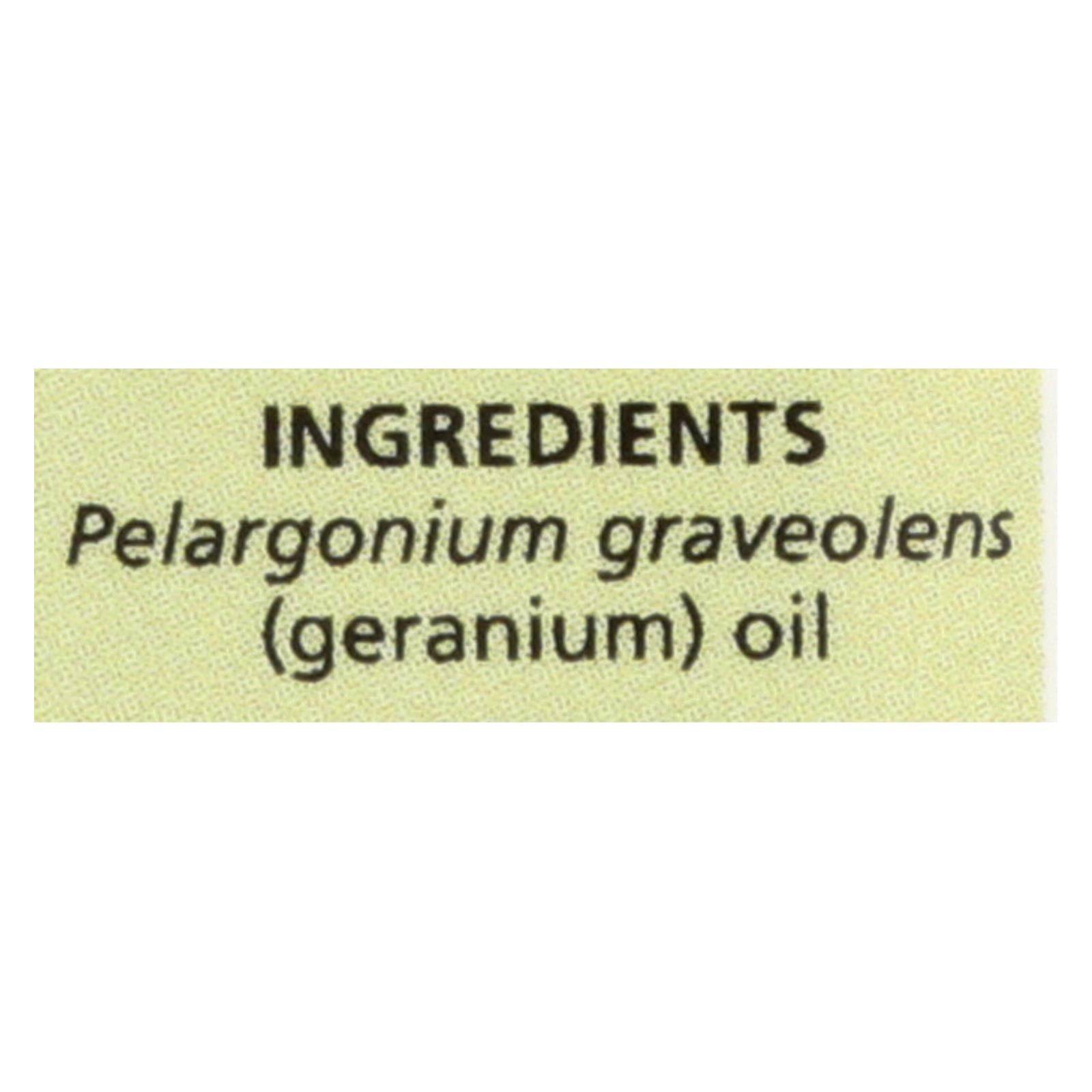 Aura Cacia - Pure Essential Oil Geranium - 0.5 Fl Oz | OnlyNaturals.us