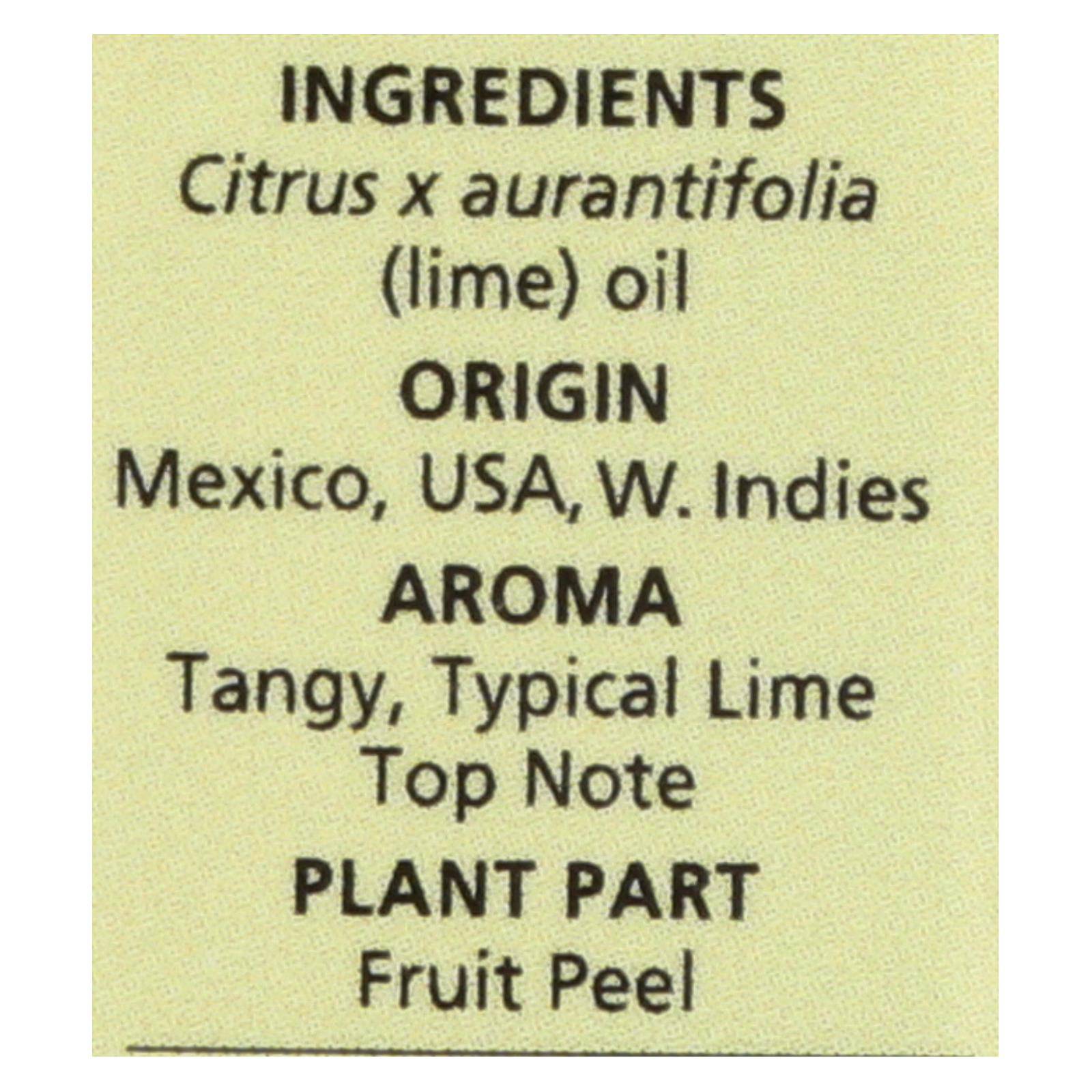 Aura Cacia - Pure Essential Oil Lime - 0.5 Fl Oz | OnlyNaturals.us