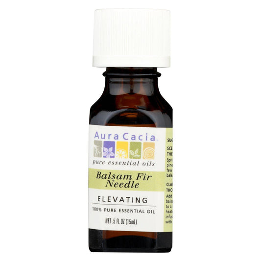 Aura Cacia - 100% Pure Essential Oil - Balsam Fir Needle - Elevating - .5 Fl Oz | OnlyNaturals.us